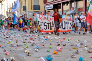 Il passaggio della marcia “Restiamo Umani” giornata “storica” per Scandiano