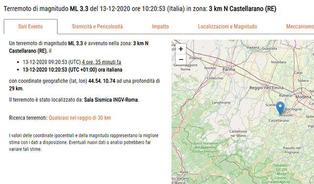 Castellarano 32 Terremoto