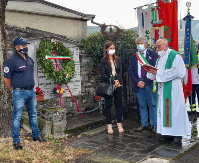 Un momento della commemorazione di Minozzo (anno 2021)