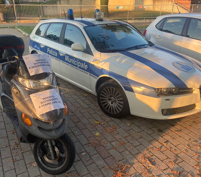 Scandiano 185 Moto Sequestrata