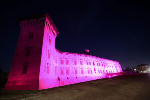 La Rocca di Scandiano in rosa per onorare il Giro d’Italia