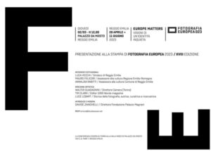 Il 2 marzo a Reggio Emilia si presenta “Fotografia Europea 2023”