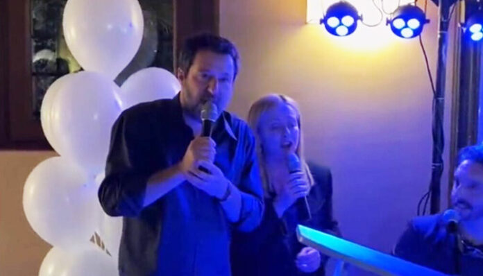 Giorgia Meloni 166 Matteo Salvini Compleanno