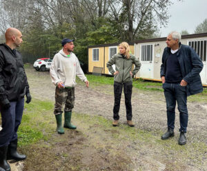 La Sindaca del Sindaco Massari e dell’assessora Bonvicino sui luoghi dell’alluvione