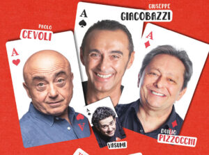 A Reggio Emilia Giuseppe Giacobazzi, Paolo Cevoli, Andre Vasumi e Duilio Pizzocchi