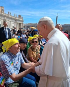 La Comunità psichiatrica del Centro Sociale Papa Giovanni XXIII ha incontrato Papa Leone XIV